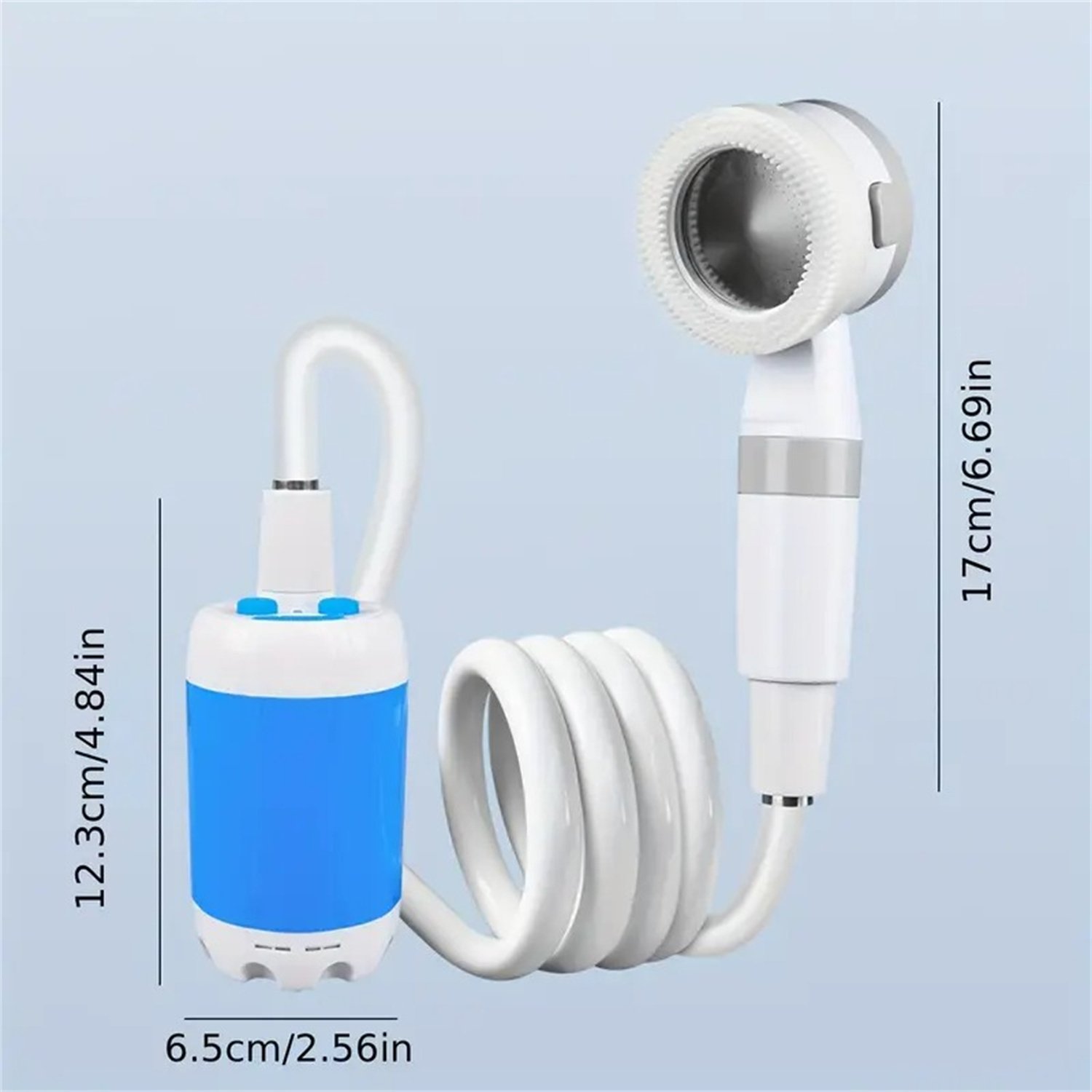 Outdoor Camping Shower Portable Electric Shower Gadgets Waterproof 5000mAh Rechargeable Battery Powered For Hiking Traveling — image 6