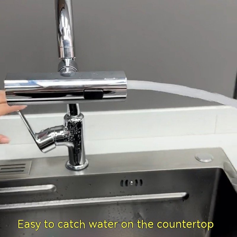 Kitchen Faucet Waterfall Outlet Splash Proof Universal Rotating Bubbler Multifunctional Water Nozzle Extension Kitchen Gadgets — image 6