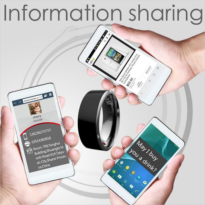 Smart Ring Wearable Device Multifunctional Black High-tech — image 6