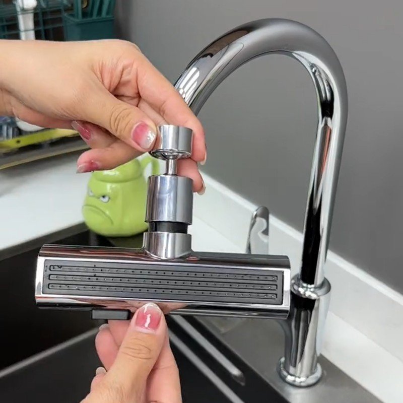 Kitchen Faucet Waterfall Outlet Splash Proof Universal Rotating Bubbler Multifunctional Water Nozzle Extension Kitchen Gadgets — image 10