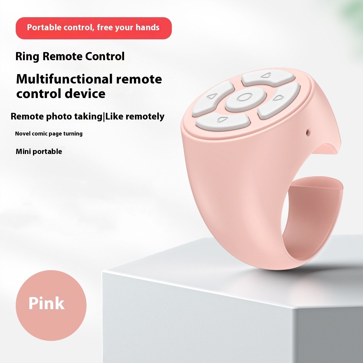 Rechargeable Wireless Ring Mobile Phone Bluetooth Remote Control — image 7