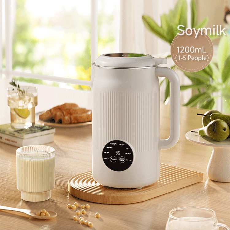 110V-220V 1200ml Soybean Milk Machine Multifunction Juicer Portable Blender Automatic Heat Home Soy Milk Maker Kitchen Gadgets — image 7