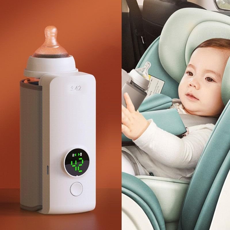 Portable Wireless Rechargeable Baby Bottle Warmer USB Charging And Heating Bag Portable Constant Temperature Milk Warmer Universal Bottle Insulation Sleeve — image 9