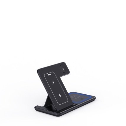 15W 3 In 1 LED Fast Wireless Charger Stand Foldable Charging Station For Smart Phone 15 14 13 12 11 IWatch 9 8 7 6 5 Airpods Pro — image 6