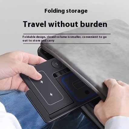 15W 3 In 1 LED Fast Wireless Charger Stand Foldable Charging Station For Smart Phone 15 14 13 12 11 IWatch 9 8 7 6 5 Airpods Pro — image 5