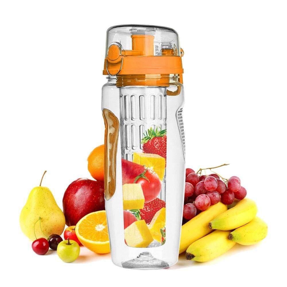 32Oz Fruit Infusing Infuser Water Bottle Water Fruit Bottle BPA Free Plastic Sport Fruit Infuser Water Bottles With Infuser Juice Shaker Drink Bottle Of Water — image 7